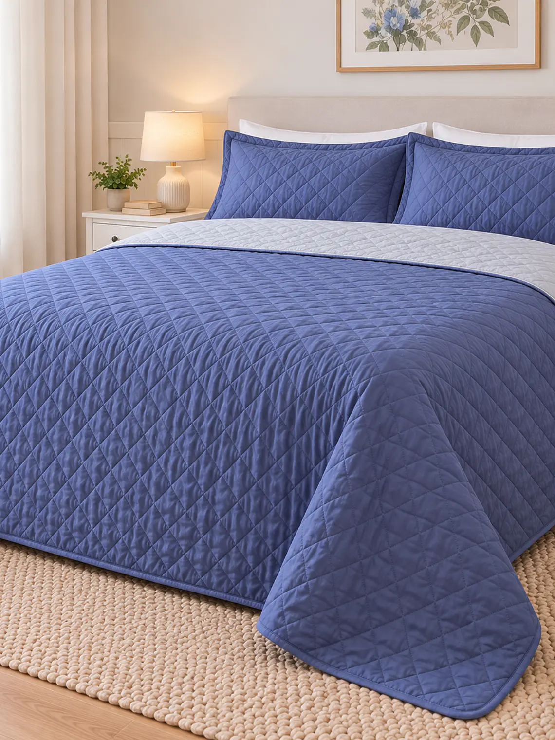 Quilt KING Bicolor Ultrasónico (variedad colores) 3
