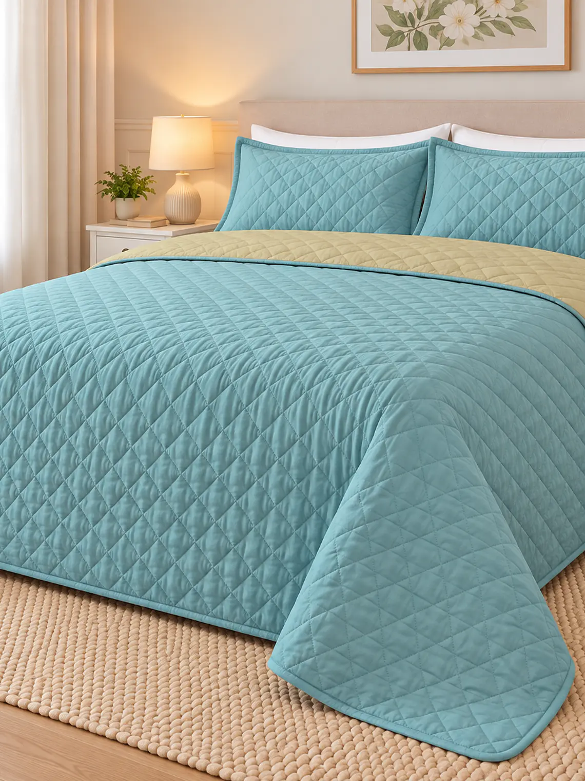 Quilt KING Bicolor Ultrasónico (variedad colores) 6