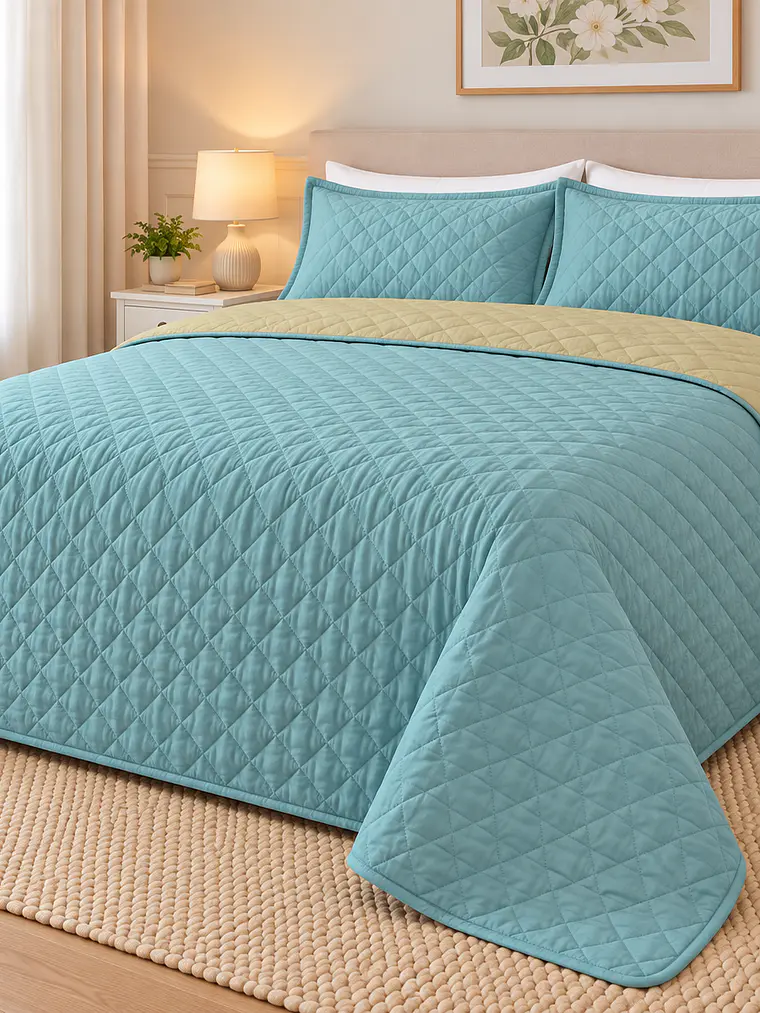 Quilt KING Bicolor Ultrasónico (variedad colores) 6