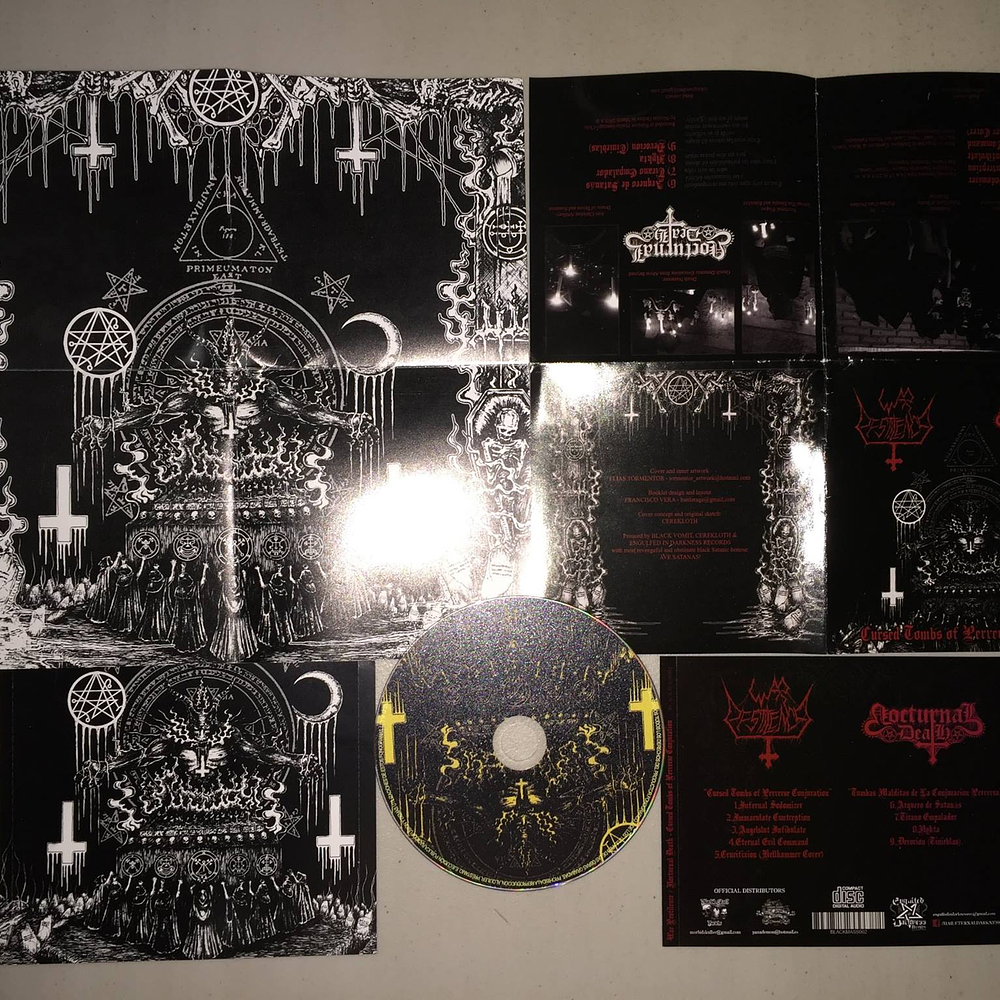 War Pestilence / Nocturnal Death "Cursed Tombs of Perverse Conjuration" Split CD