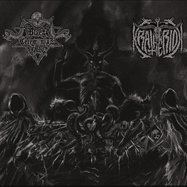 Black Ceremonial Kult / Kratherion ‎"Har​-​pa​-​jered / Abdicación Divina... Ascensión De La Muerte Infinita" Split CD Slipcase