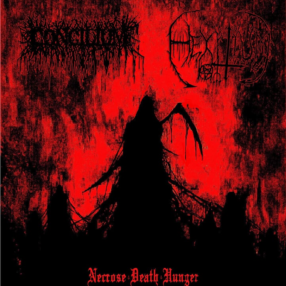 Concilium / Hexitium ‎"Necrose Death Hunger" Split CD