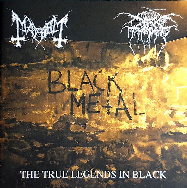 Darkthrone Mayhem The True Legends レコード Darkthrone / Mayhem The True Legends In Black Split CD Boo