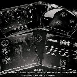 Moribund / Herxsebet / Obscurum Tenebrarum ‎"Travelling To The Three Ways Of The Ancient Practitioners" Split CD