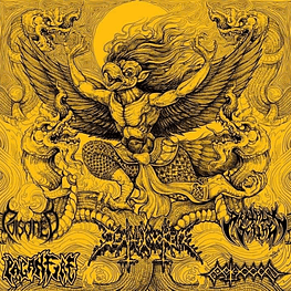 Poisoned / Death Invoker / Paganfire / Pathogen / Deathly Scythe ‎"Split CD" 