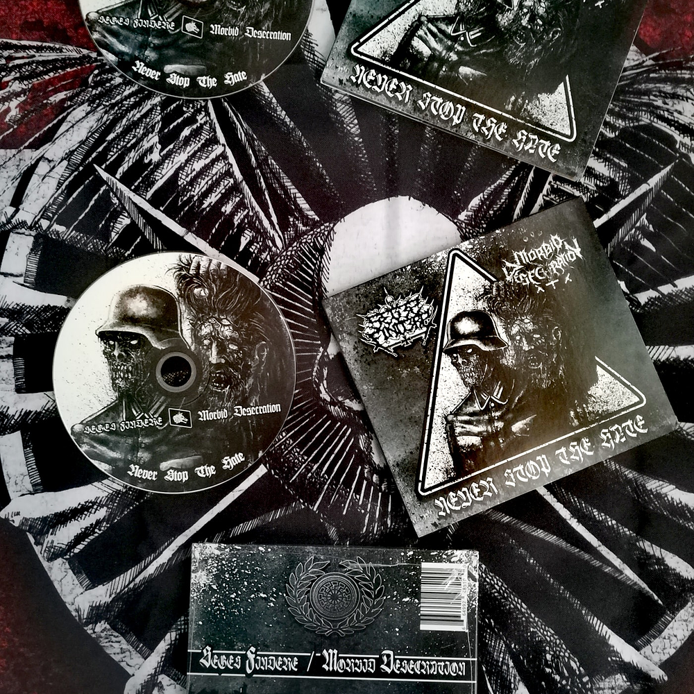 Seges Findere / Morbid Desecration "Never Stop The Hate" Split CD Digipack 