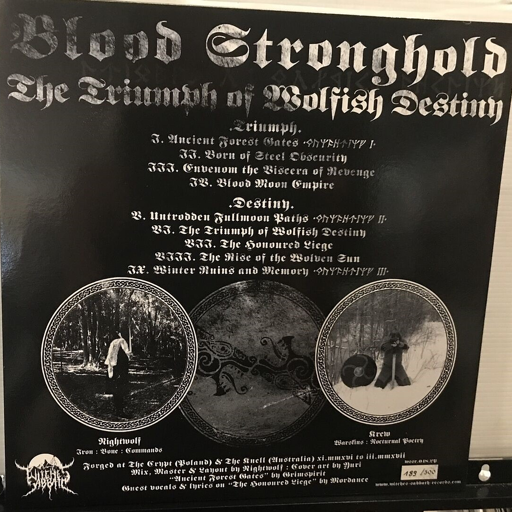 Blood Stronghold "The Triumph Of Wolfish Destiny" vinyl LP