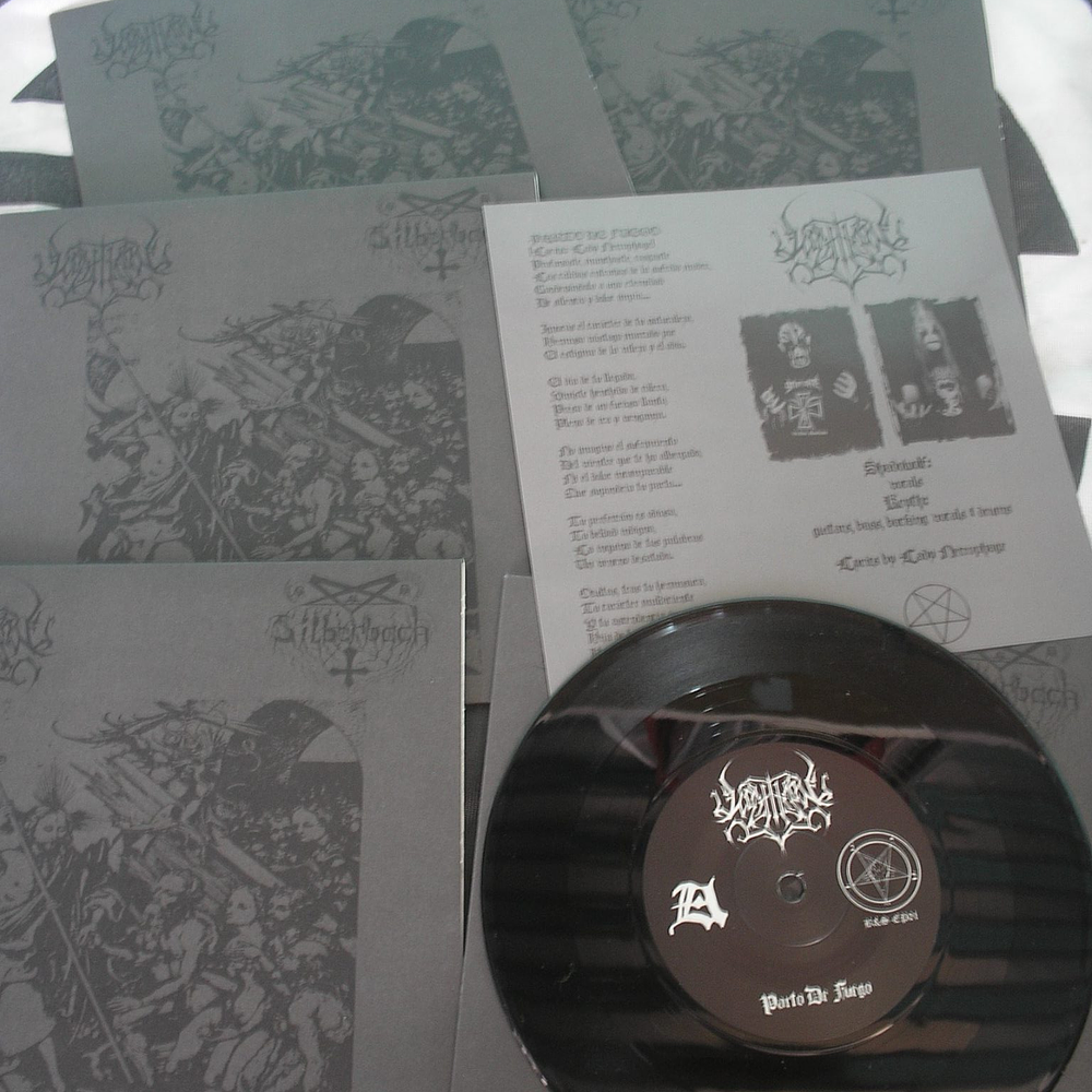 Wolfthrone / Silberbach ‎"Parto De Fuego / Symphony Of Soul Demise" vinyl Split 7"EP