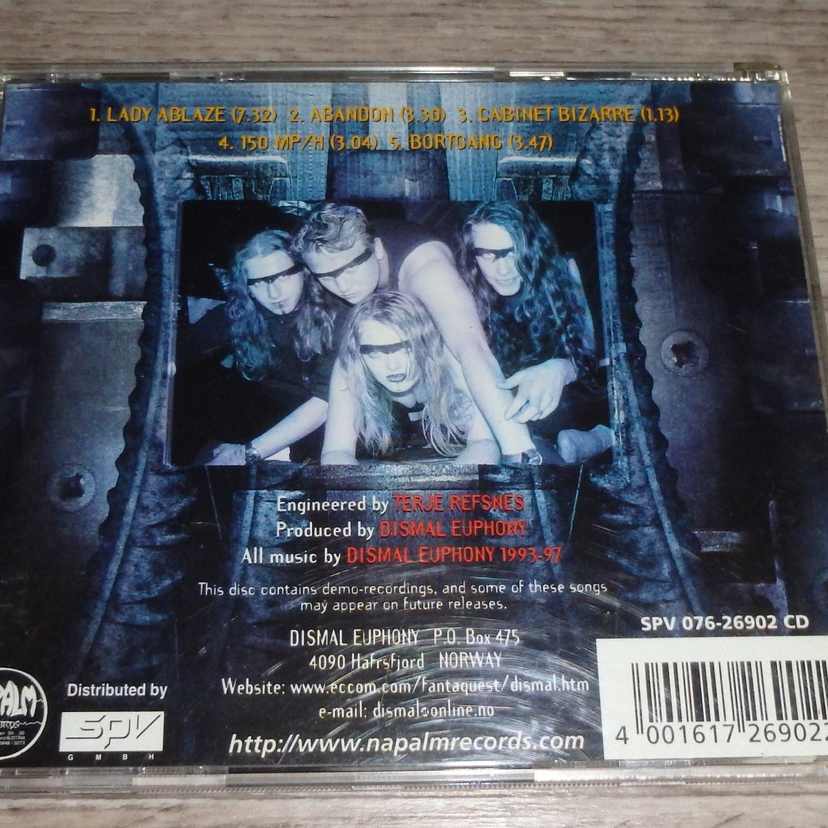 Dismal Euphony Lady Ablaze CD