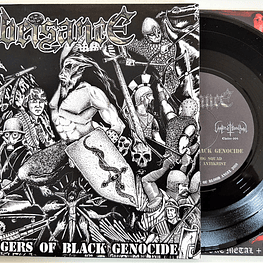 Necroholocaust / Obeisance ‎"Bringers Of Black Genocide" vinyl Split 7"EP 