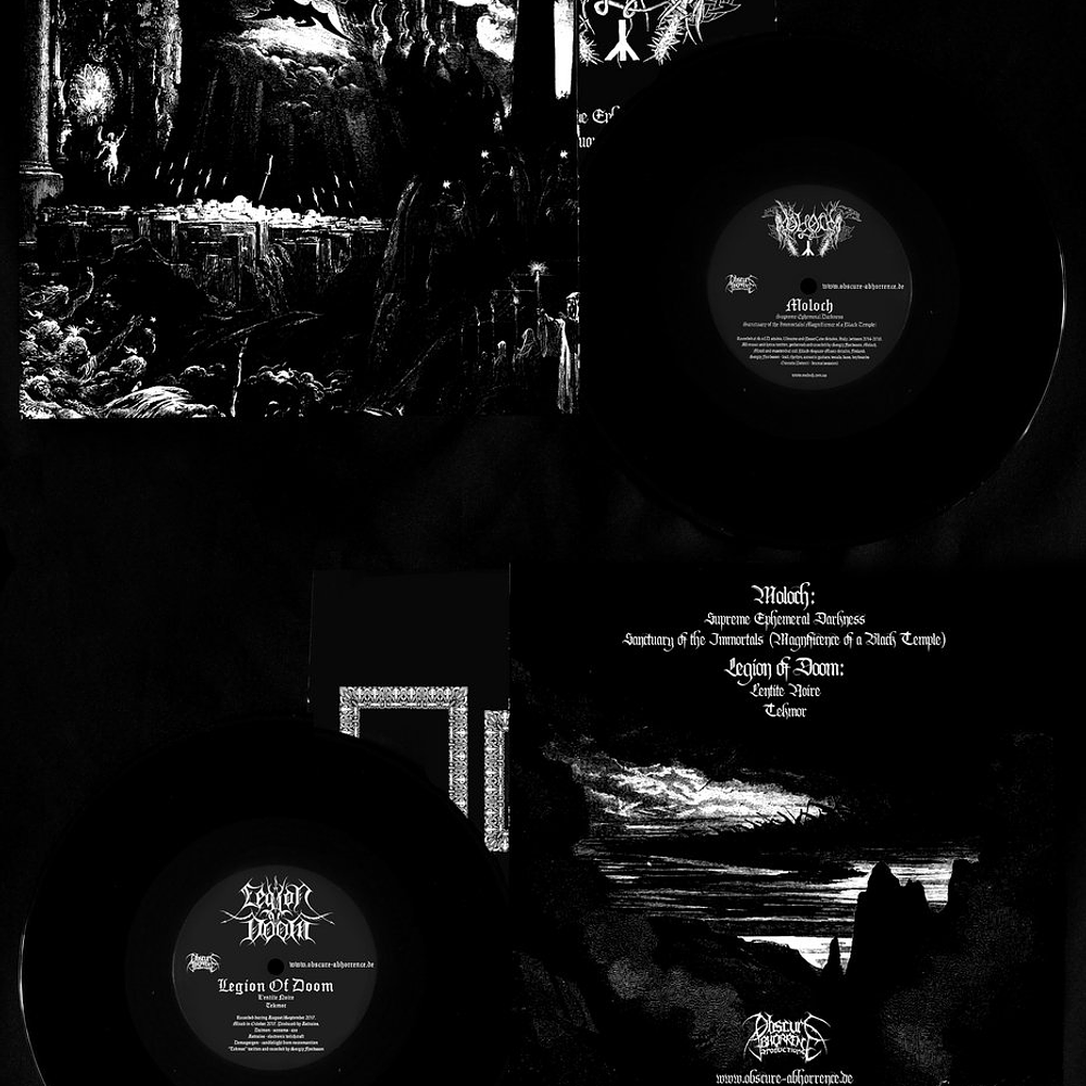 Moloch / Legion Of Doom "Split EP" black vinyl 10"EP 