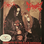 Morbid / Mayhem "A Tribute To The Black Emperors" Bootleg vinyl Split LP original artwork!!! 