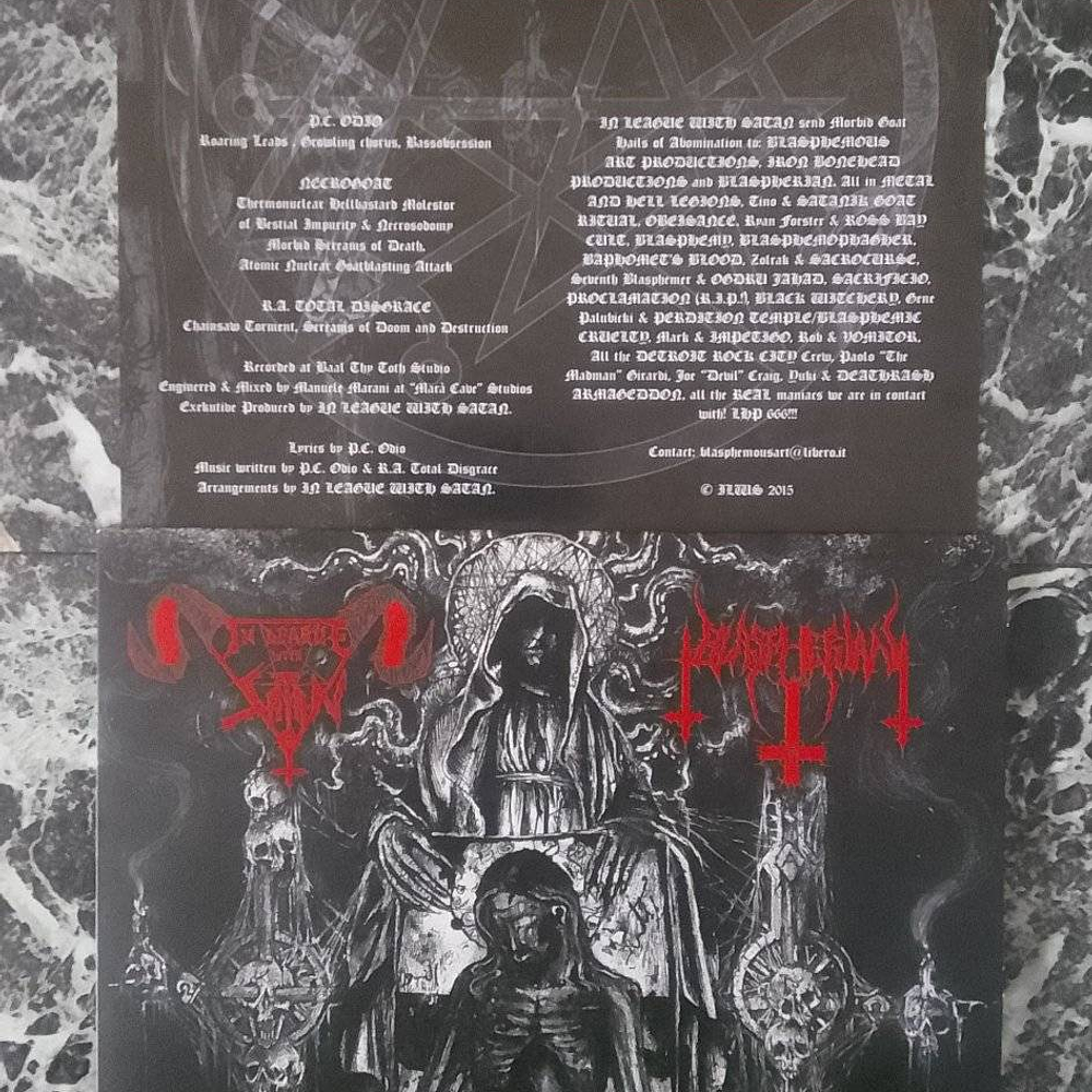 In League With Satan / Blaspherian "Split EP" vinyl 