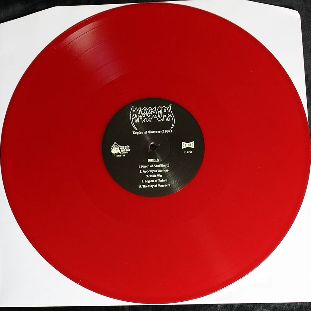 Massacra "The Demo Tapes 1987 - 1988" LP Bootleg red vinyl