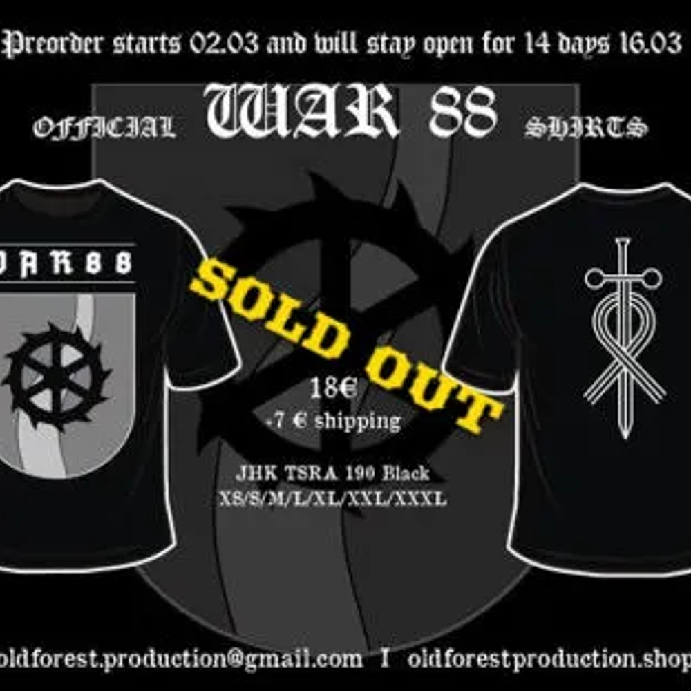 War 88 official shirt size M 20 Euros