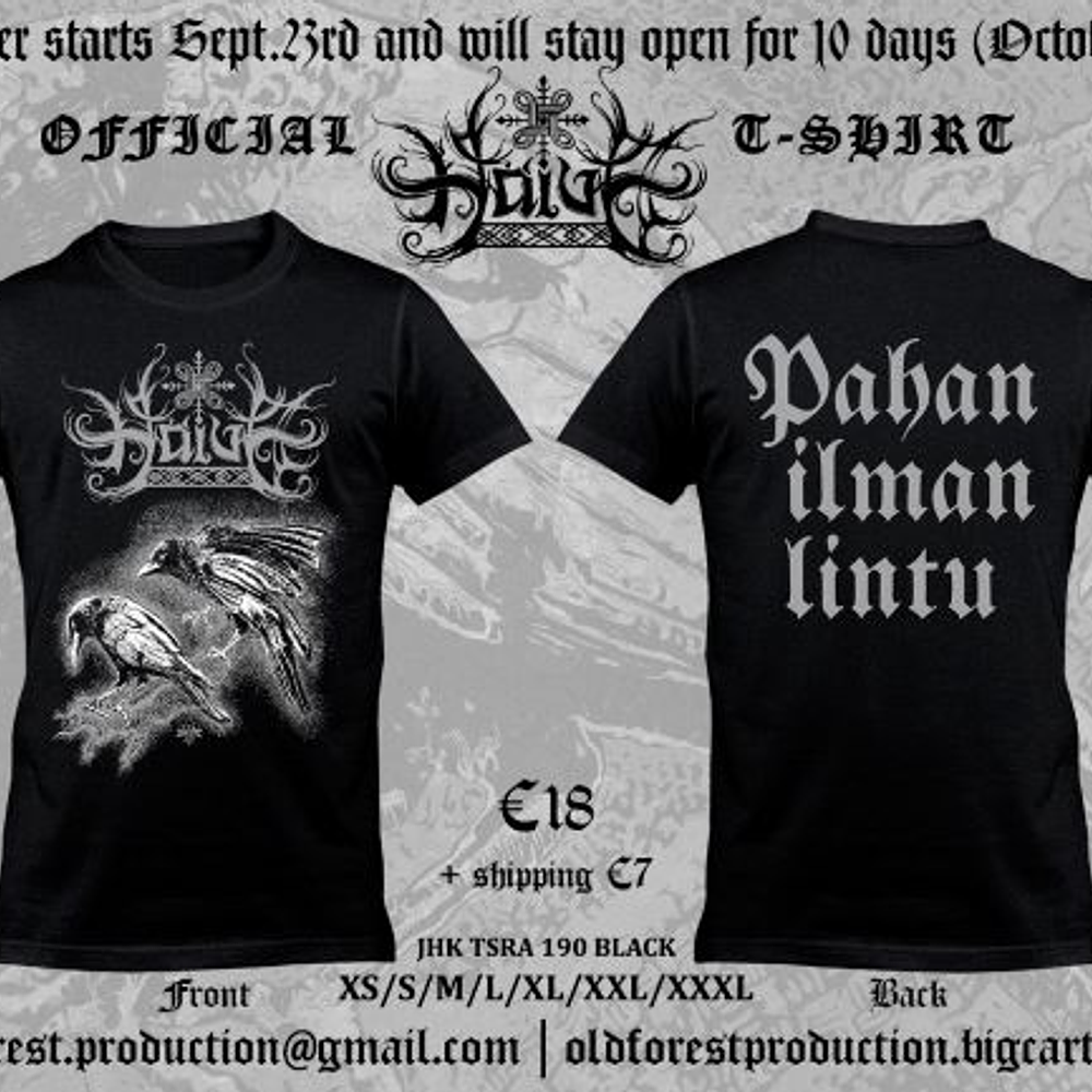 Haive "Pahan Ilman..." official Shirts sizes L / XL 