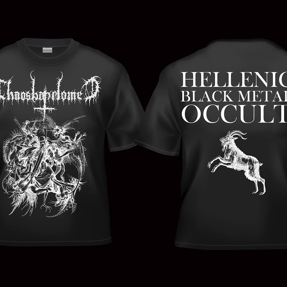 Chaosbaphomet "Hellenic Black Metal Occult" official shirt size L