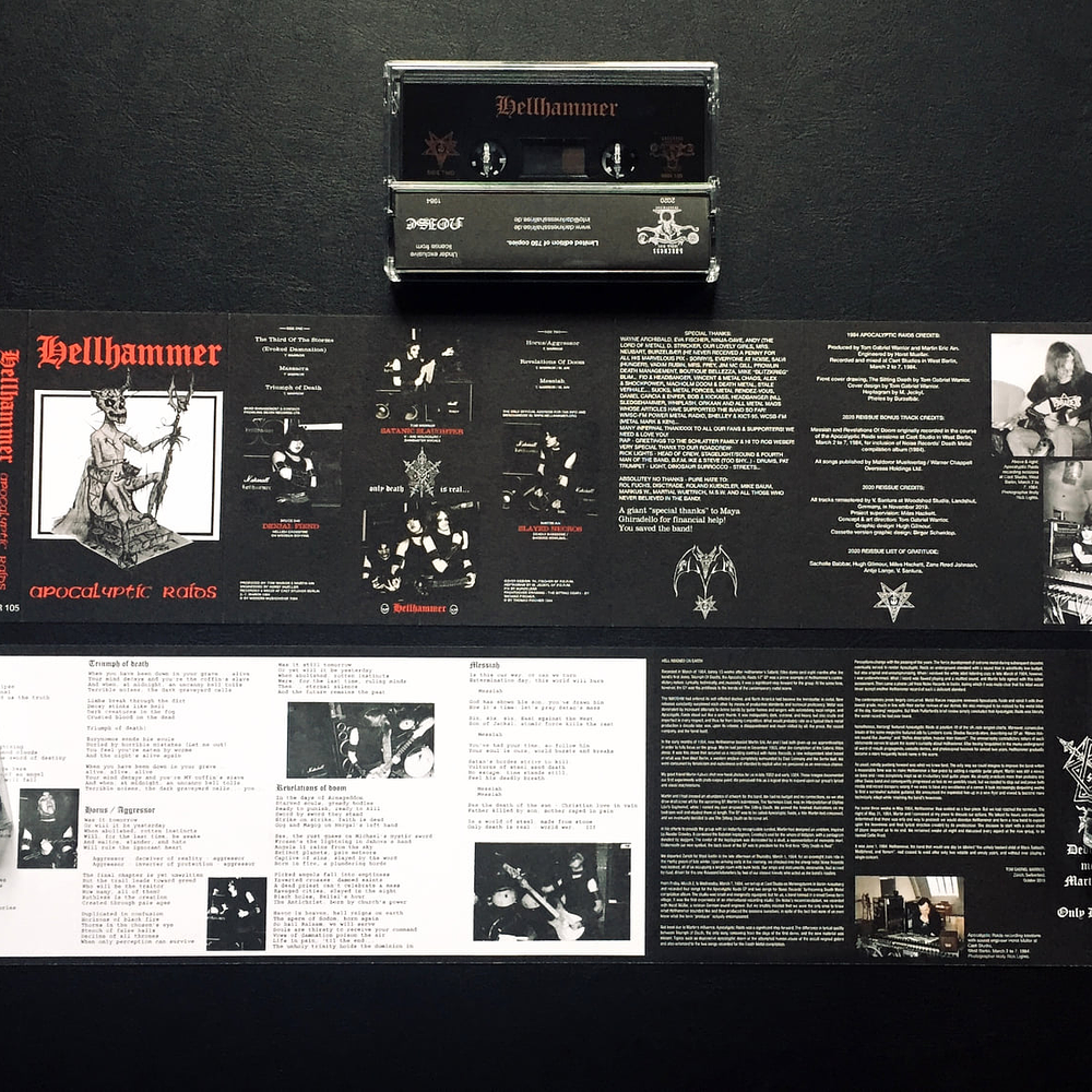 Hellhammer "Apocalyptic Raids" Cassette