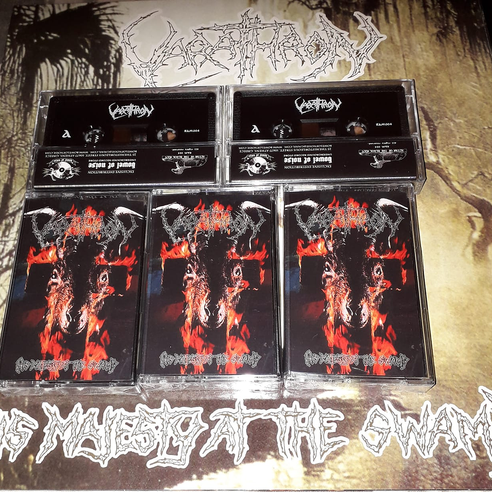 Varathron "His Majesty At The Swamp" Cassette with the original vinyl layout!!