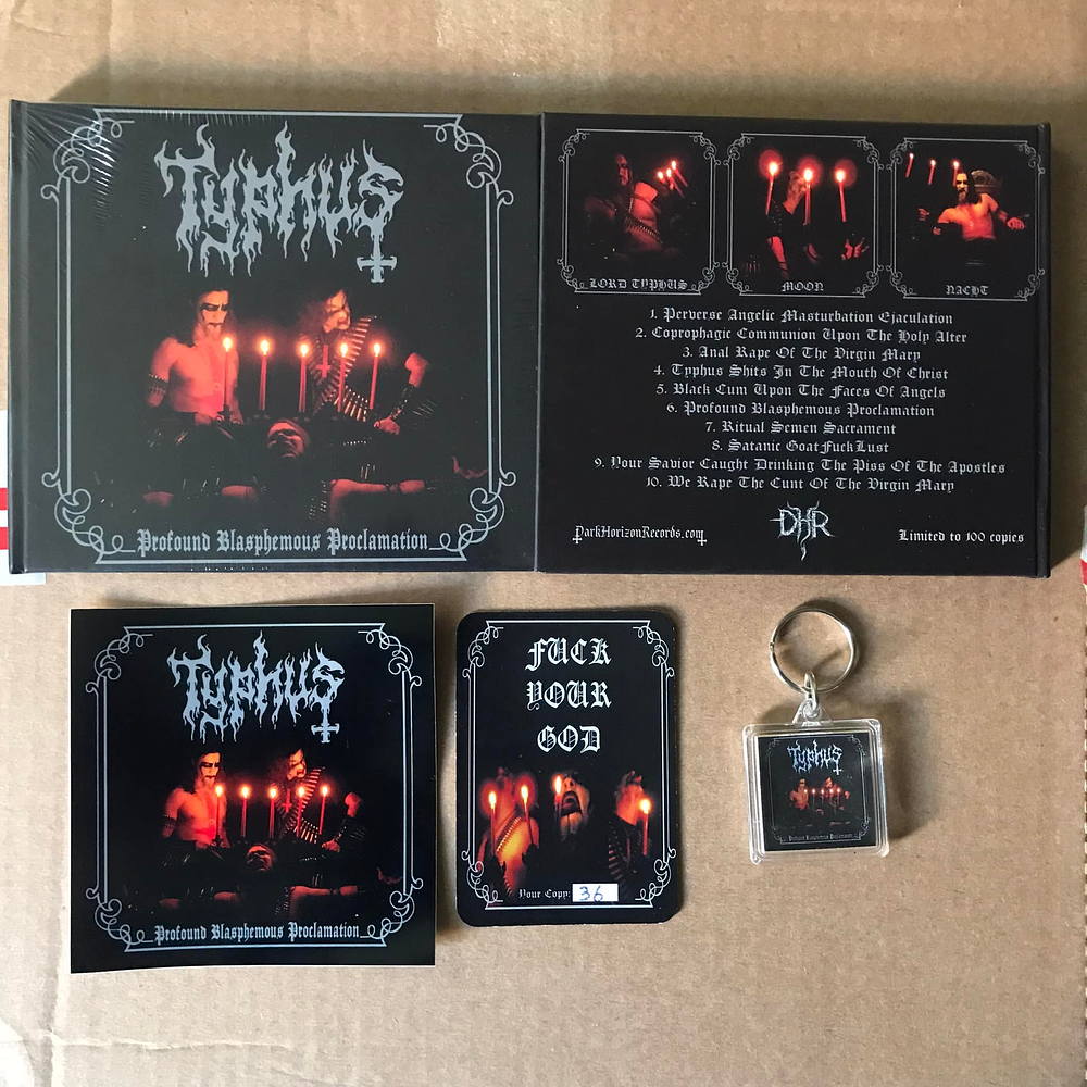 Typhus "Profound Blasphemous Proclamation" CD Deluxe Digibook