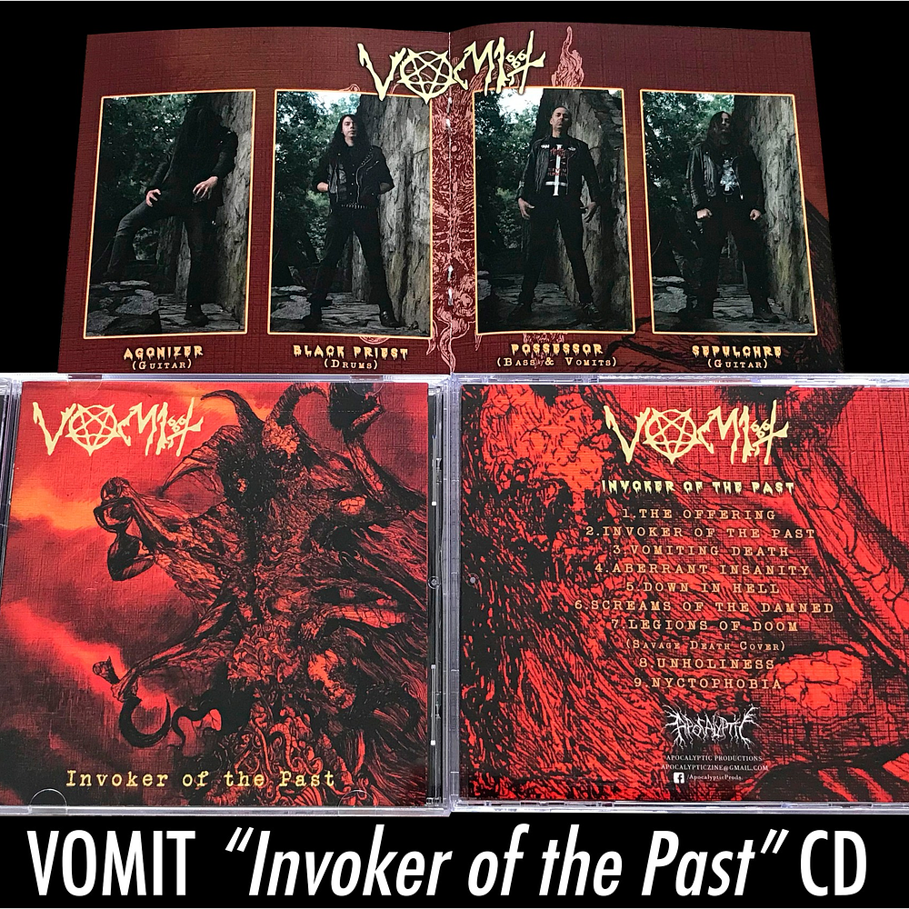 Vomit "Invoker Of The Past" CD Reissue with new artwork!!