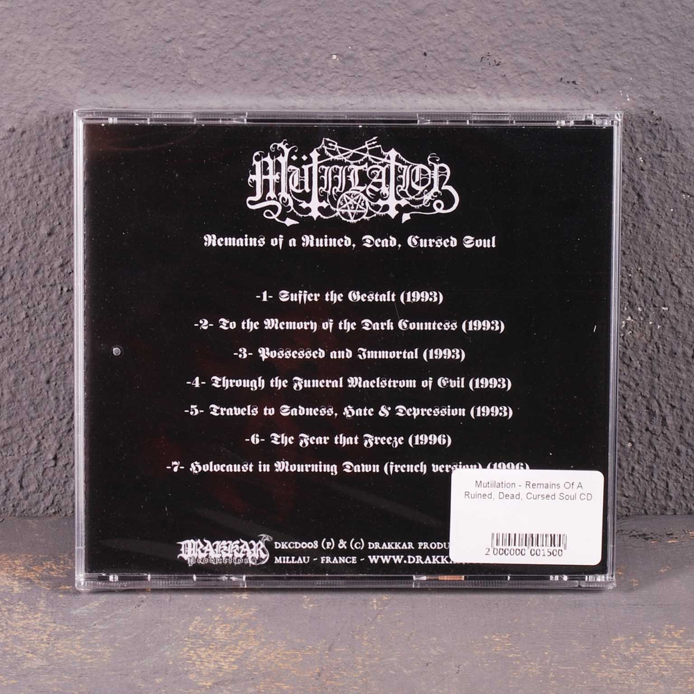 Mütiilation "Remains of a Ruined, Dead, Cursed Soul" CD 