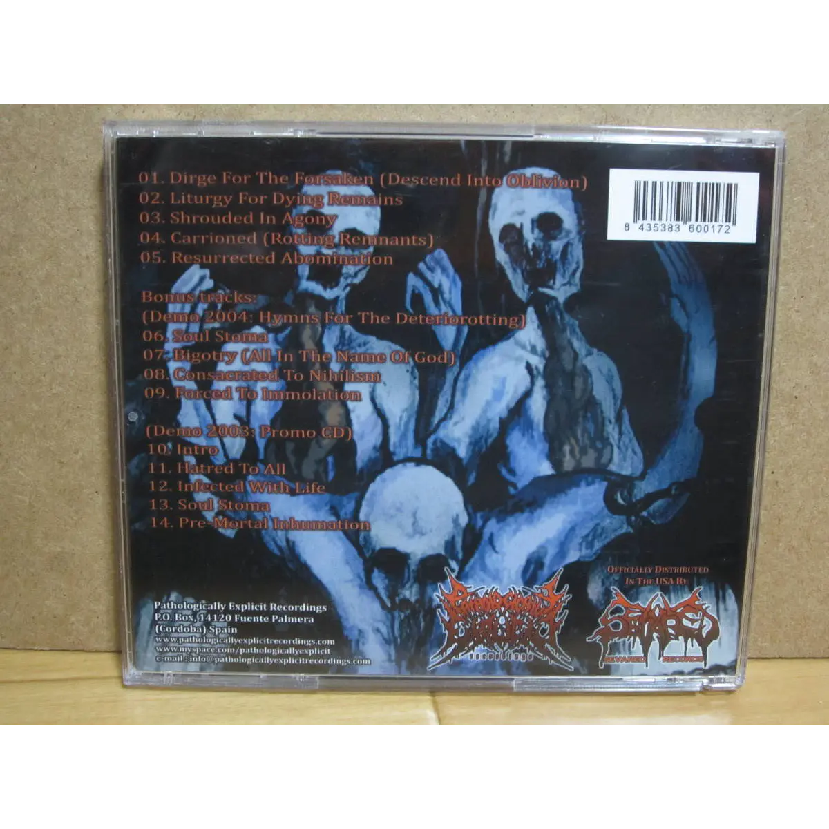 CD CARRIONED Hymns for the Deteriorotting