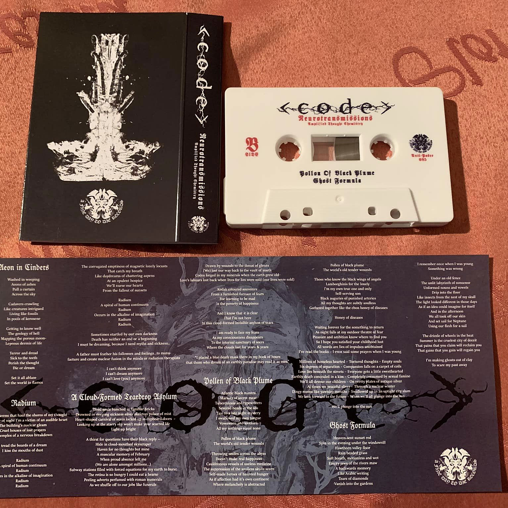 Code "Neurotransmissions - Amplified Thought Chemistry" Cassette with Slipcase!! 