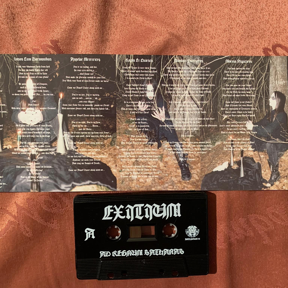 Exitium "Ad Regnum Sathanas" Cassette with unreleased bonustracks!!