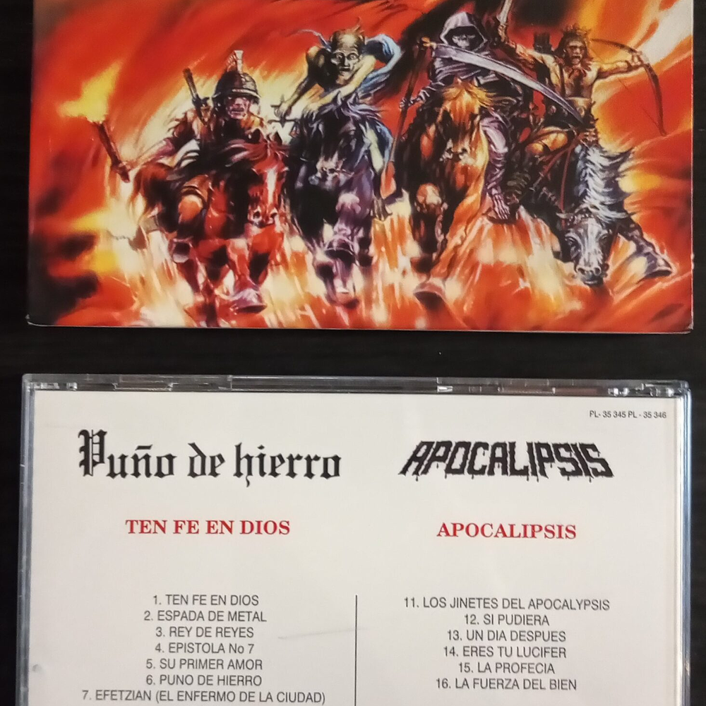 Puño De Hierro / Apocalipsis "Ten Fe En Dios / Apocalispis" Split CD with slipcase!!