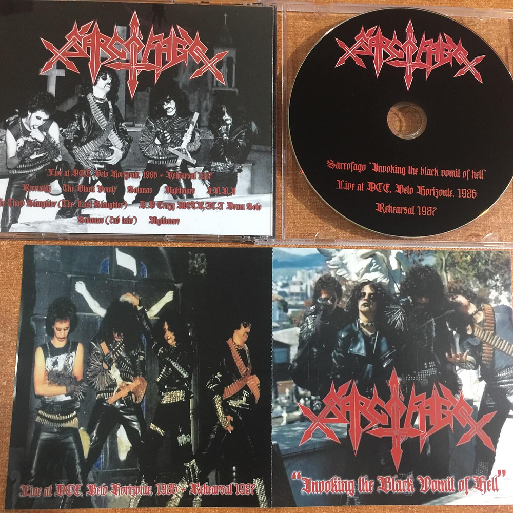 Sarcófago "Invoking The Black Vomit Of Hell" CD rare Bootleg!!