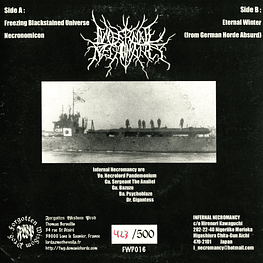 Infernal Necromancy "Freezing Blackstained Universe" vinyl 7"EP totally sold out!!