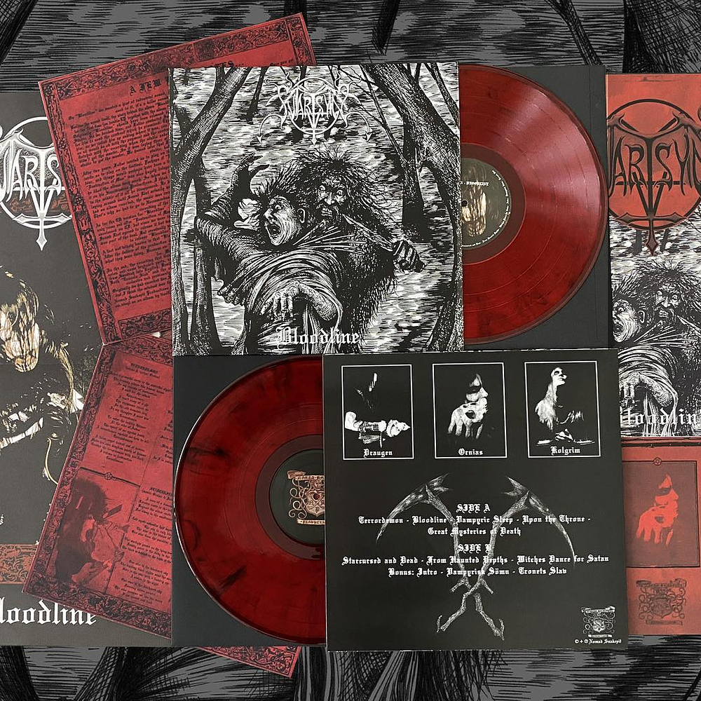 Svartsyn "Bloodline" LP Bonustracks Red / Black Marble Translucent coloured vinyl