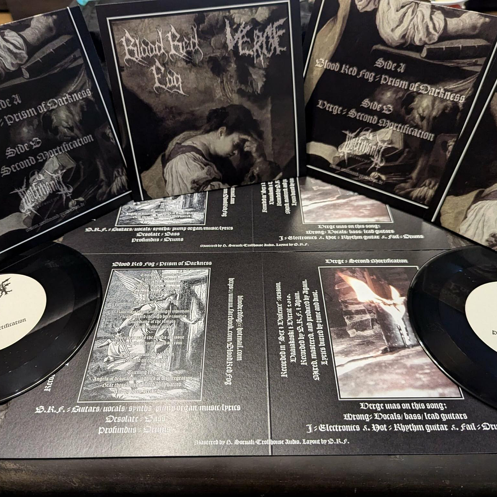 Blood Red Fog / Verge "Prism Of Darkness​ /​ Second Mortification" Split vinyl 7"EP