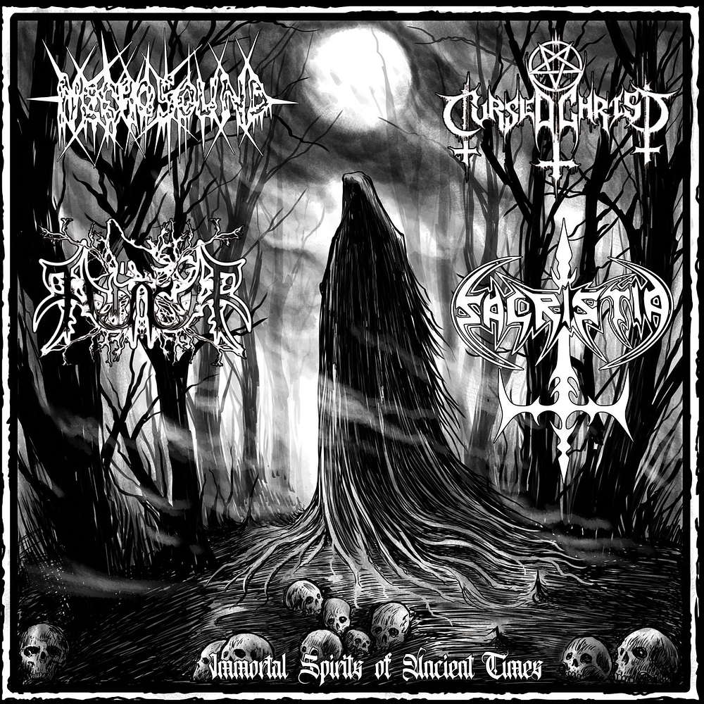 Necrosound / Cursed Christ / Fenrir / Sacristia "Immortal Spirits of Ancient Times" Split CD 