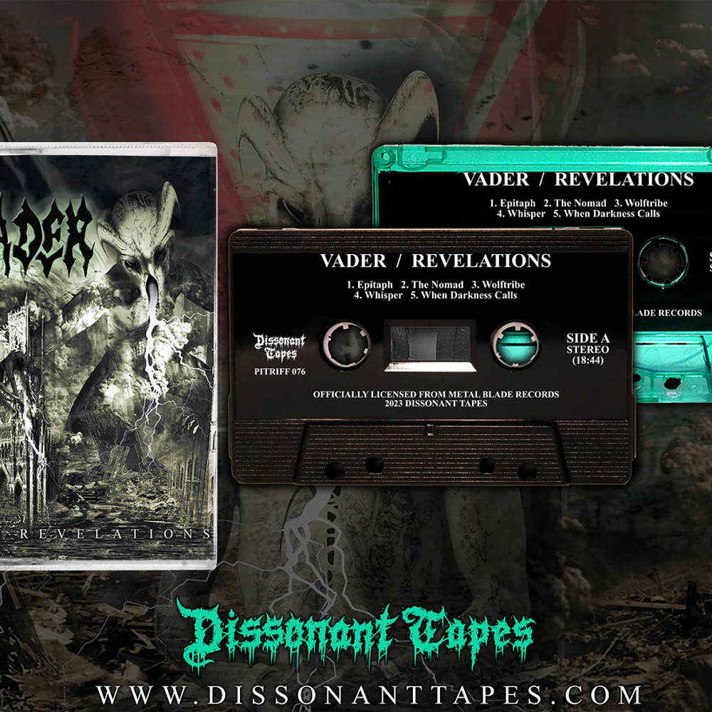 Vader "Revelations" Green Cassette