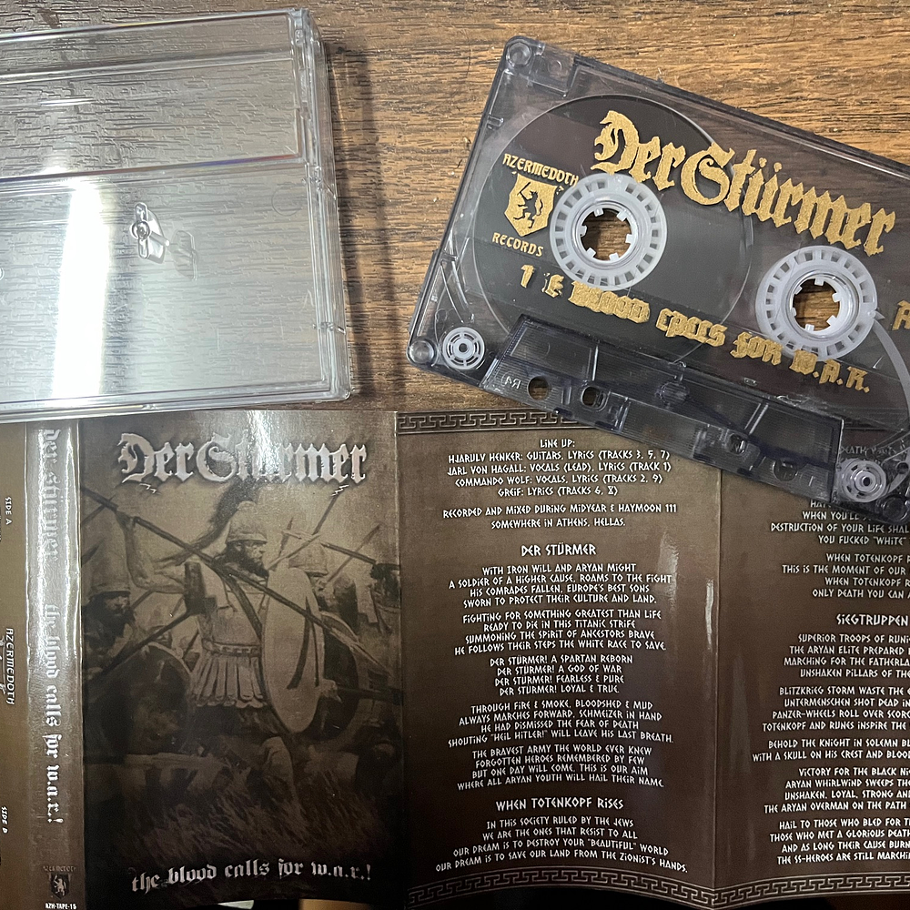 Der Stürmer "The Blood Calls For W.A.R.!" Cassette