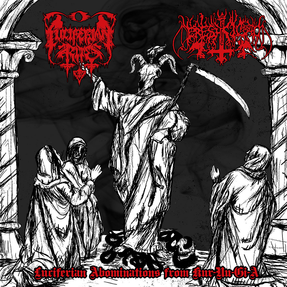 Luciferian Rites / Ereshkigal "Luciferian Abominations From Kur-Nu-Gi-A" Split CD 
