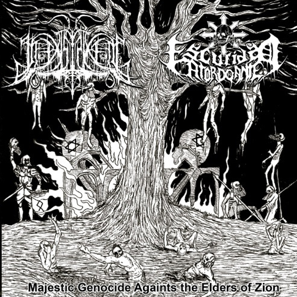 Inexistência / Escuridão Atordoante "Majestic Genocide Against Elders Of Zion" Split CD 