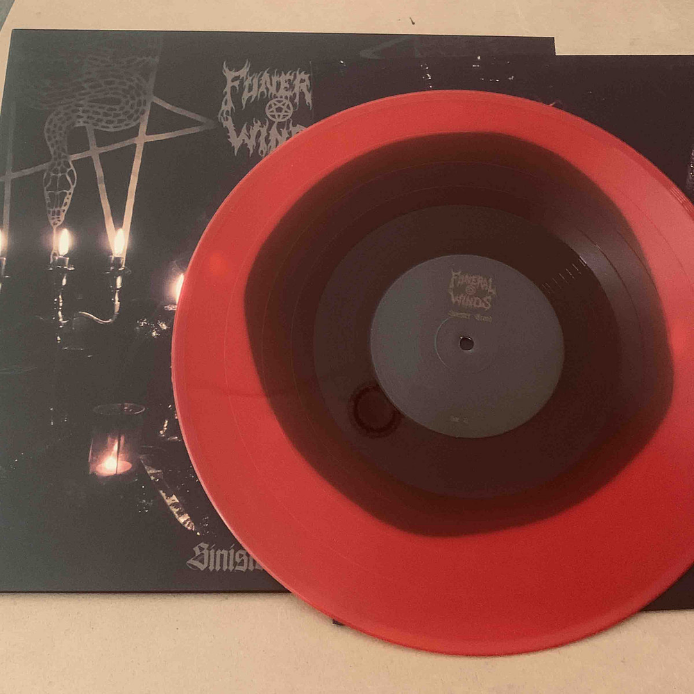 Funeral Winds "Sinister Creed" LP Red and Black Merge Vinyl!!