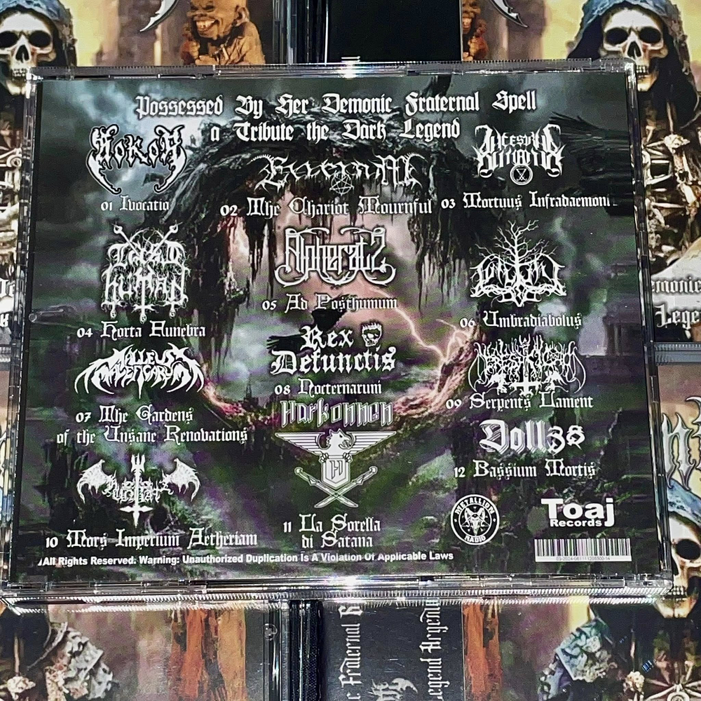 Possessed By Her Demonic Fraternal Spell "A Tribute To The Dark Legend ARGENTUM" CD with OBI!!