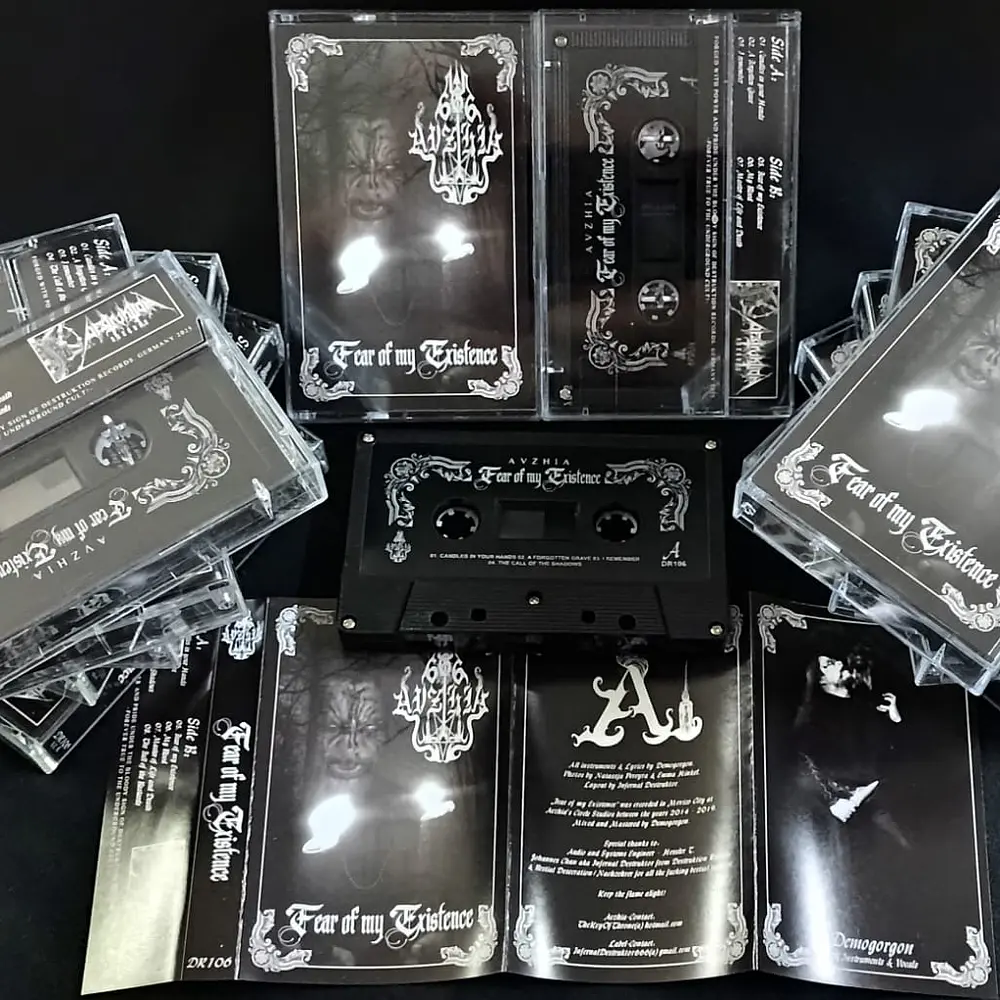Avzhia "Fear Of My Existence" Cassette Regular edition!!
