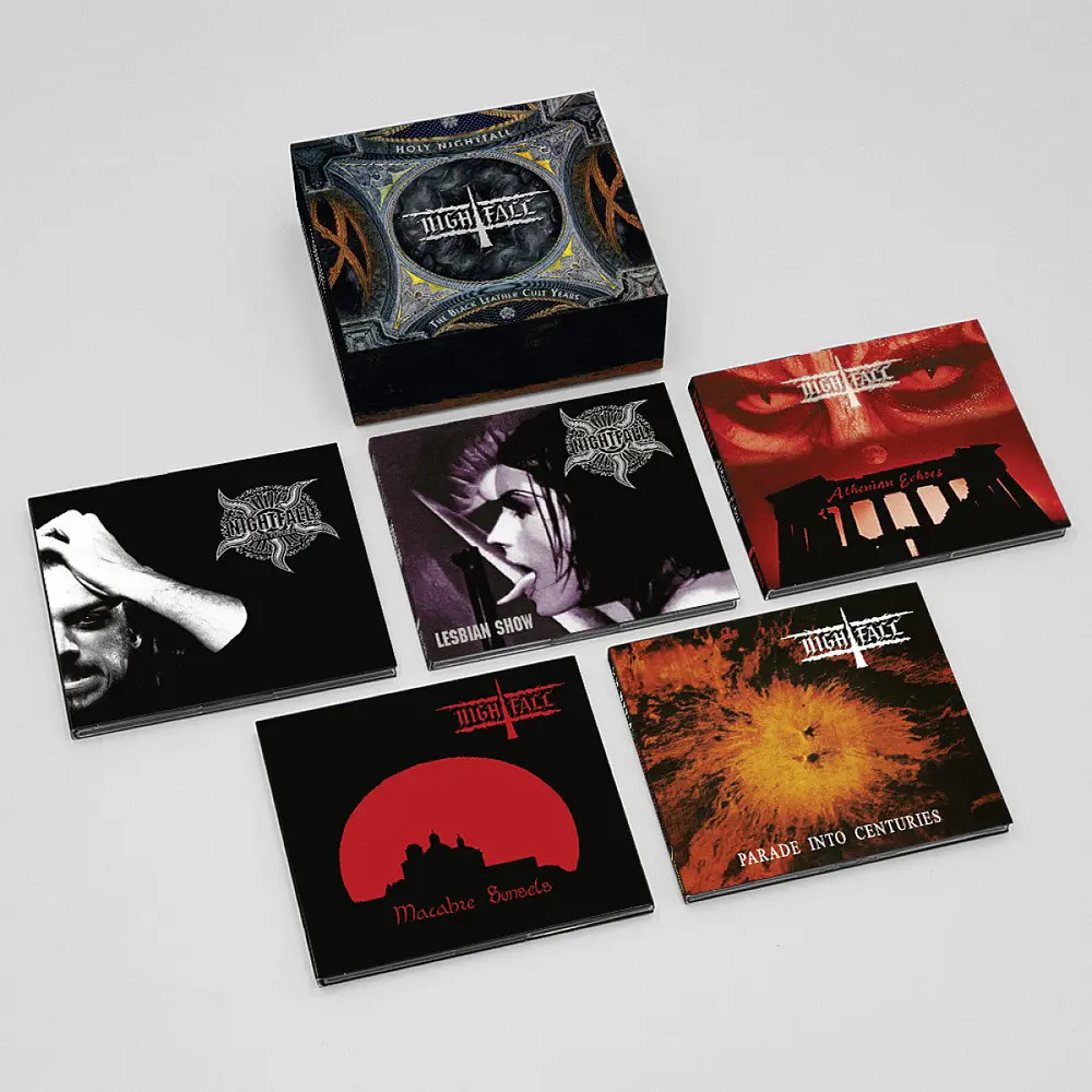 Nightfall "Holy Nightfall (The Black Leather Cult Years)" Deluxe 5 CD Digipack Box Set!!!