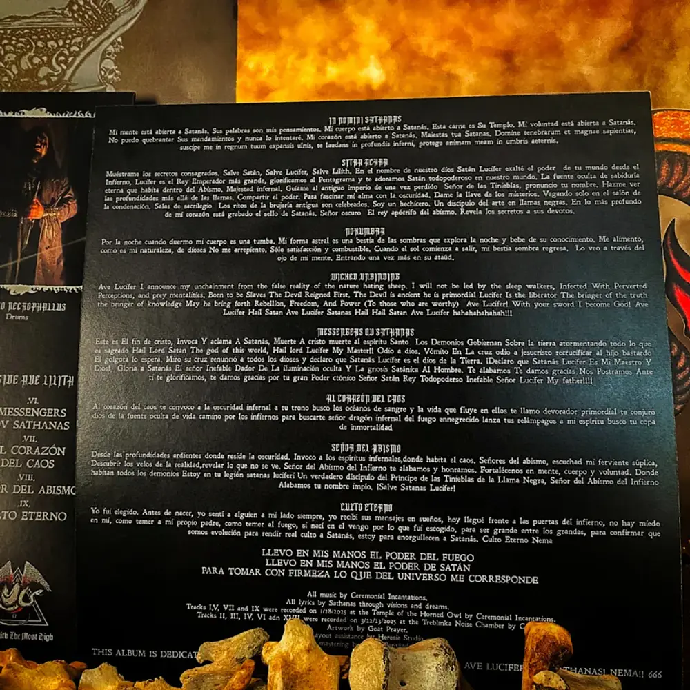 Ceremonial Incantations "Messengers ov Sathanas" LP Black vinyl!!
