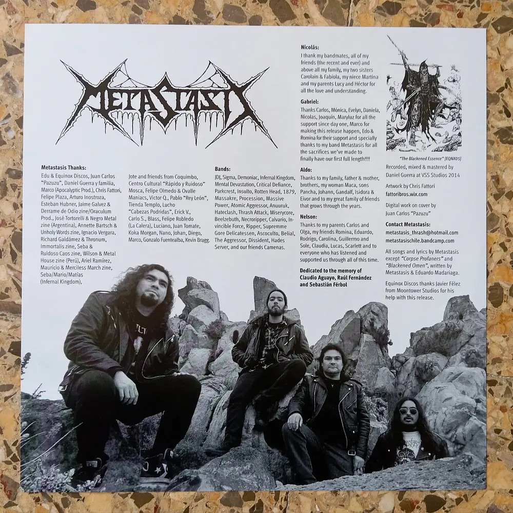 Metastasis "The Essence That Precedes Death" LP Vinyl with Poster!!