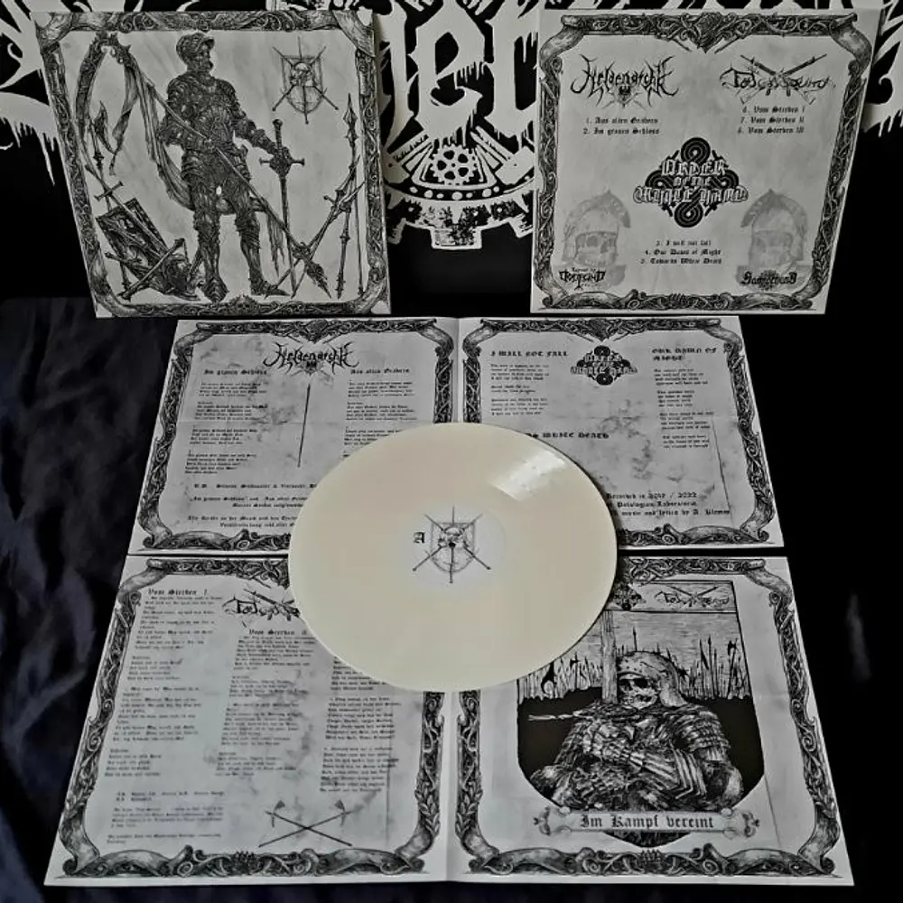 Heldenasche / Order Of The White Hand / Totenburg "Im Kampf Vereint" Split LP white vinyl!!