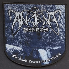 Ancient Wisdom "For Snow Covered the Northland" [black border] Patch woven