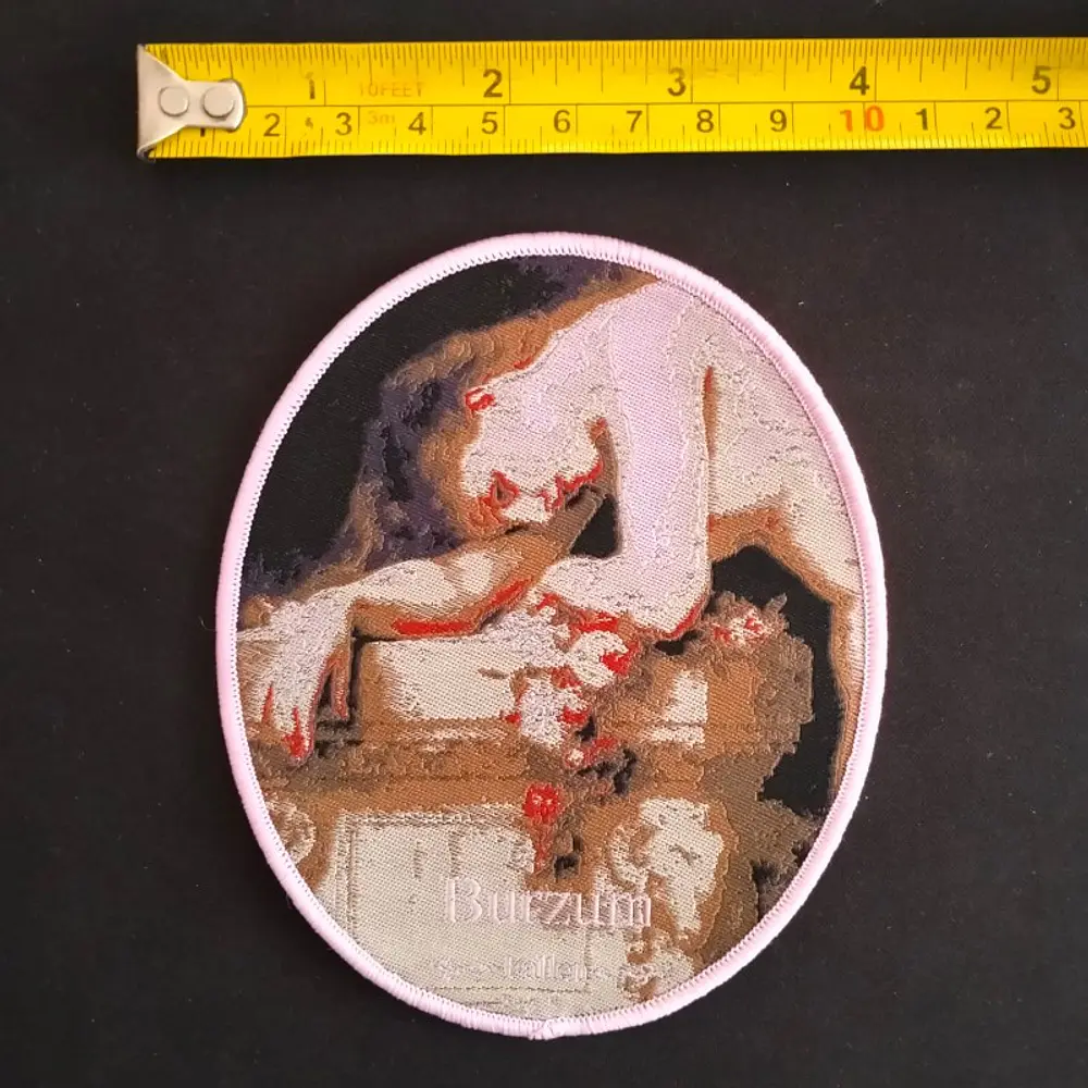 Burzum "Fallen" [pink border] Patch woven!!