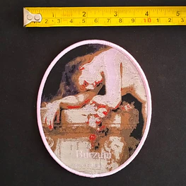 Burzum "Fallen" [pink border] Patch woven!!