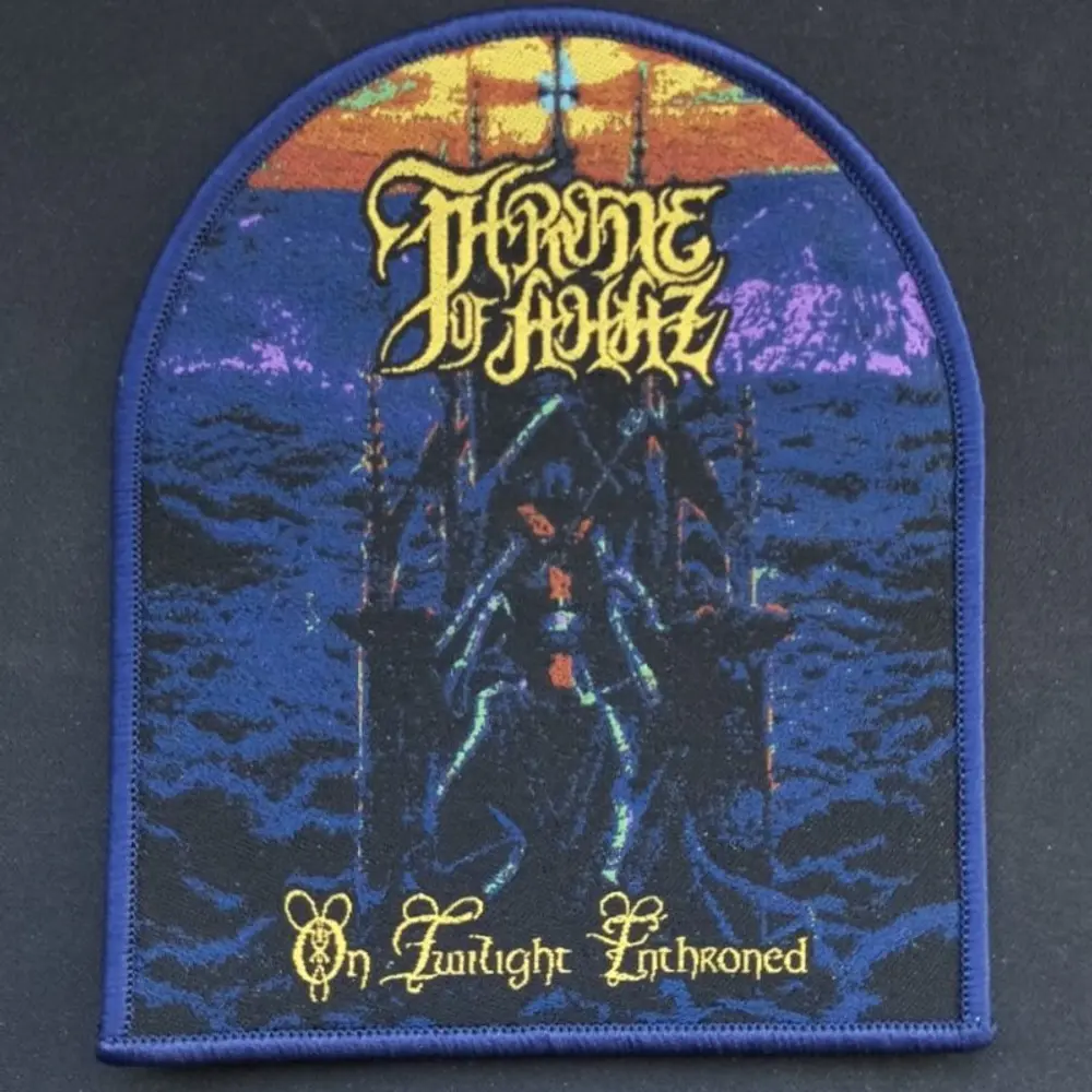 Throne of Ahaz "On Twilight Enthroned" [black and blue border], Patch woven!!
